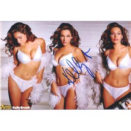 Autogramm Film / Model (UK) | Kelly BROOKS | 2003 Foto (Collage Color XL) SEXY BMW