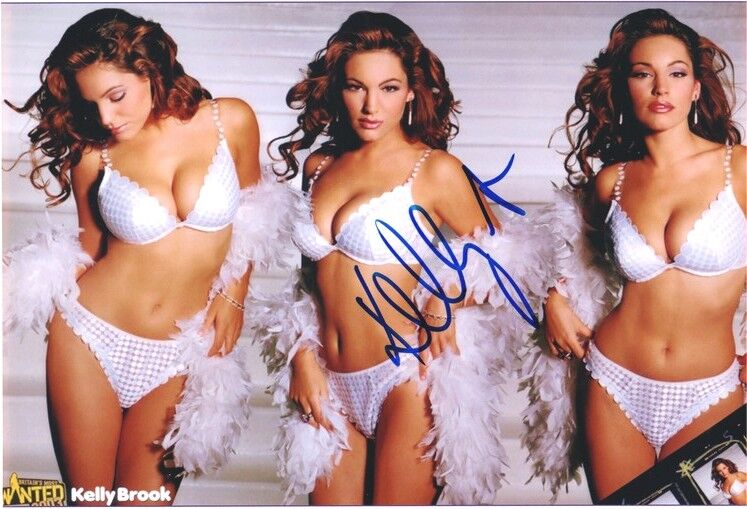 Autogramm Film / Model (UK) | Kelly BROOKS | 2003 Foto (Collage Color XL) SEXY BMW