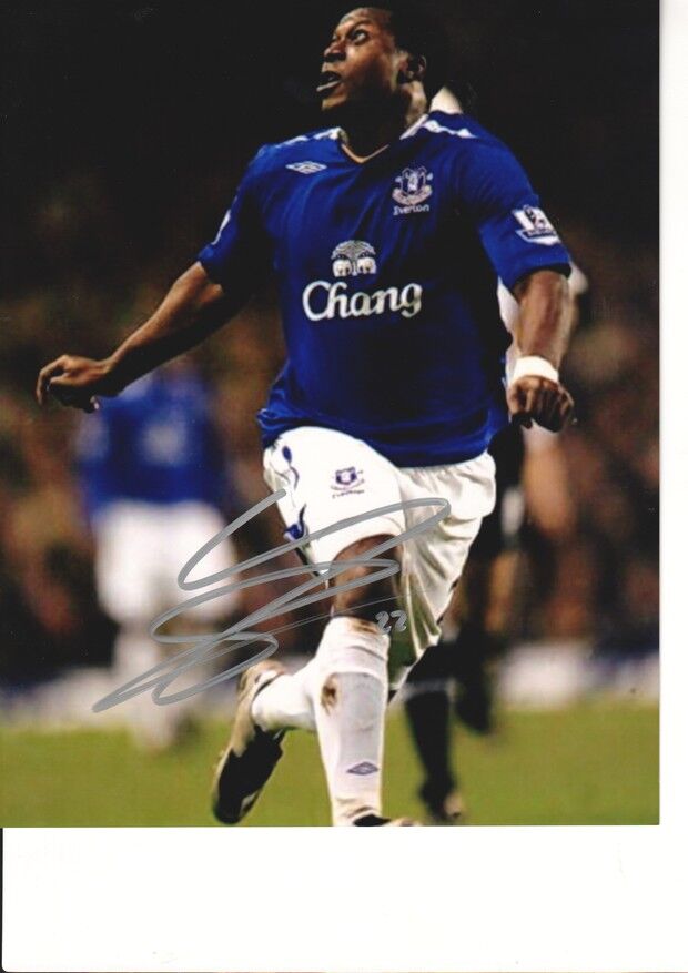 Autogramm Fussball | FC Everton | 2007 Foto | YAKUBU Aiyegbeni (Spielszene Color XL)