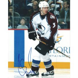 Autogramm Eishockey | USA | Colorado | 2000er Foto | Karlis SKRASTINS (Spielszene Color XL) 3