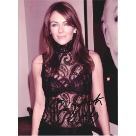 Autogramm Film (UK) | Elizabeth HURLEY | 2008 Foto (Portrait Color XL) Versace