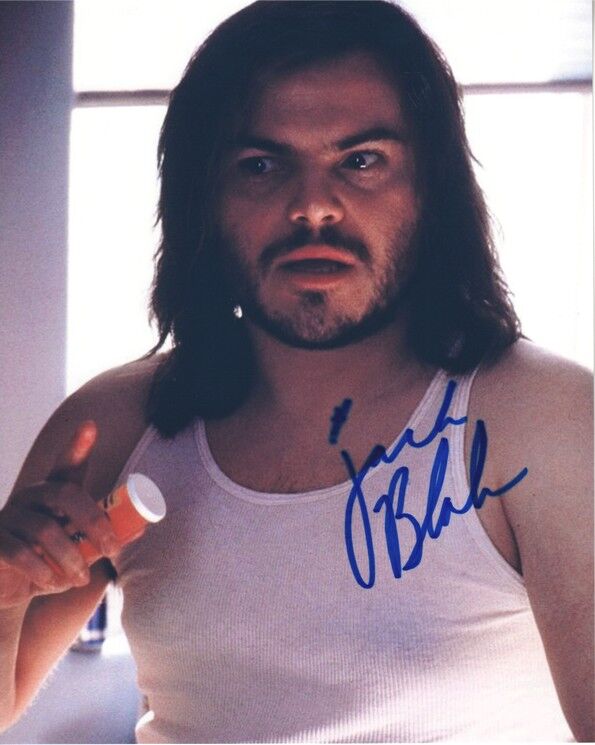 Autogramm Film (USA) | Jack BLACK | 2003 Foto (Portrait Color XL) "School Of Rock"