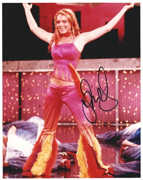 Autogramm Film / Pop (USA) | Lindsay LOHAN | 2004 Foto (Portrait Color XL) "Teenage Drama Queen"
