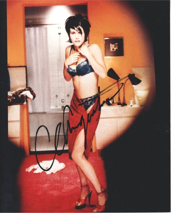 Autogramm Film (USA) | Courteney COX | 2002 Foto (Portrait Color XL) SEXY Stuff