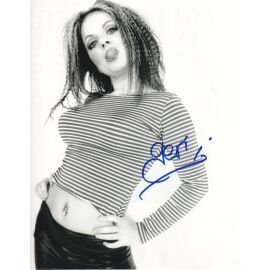 Autogramm Pop (USA) | Geri HALLIWELL | 1997 Foto (Portrait SW XL) Ginger Spice