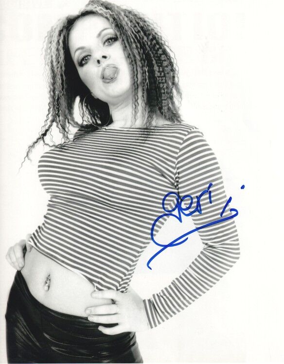 Autogramm Pop (USA) | Geri HALLIWELL | 1997 Foto (Portrait SW XL) Ginger Spice