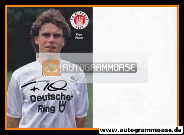 Autogramm Fussball | FC St. Pauli | 1988 | Fred KLAUS