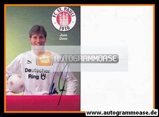 Autogramm Fussball | FC St. Pauli | 1989 | Jens DUVE