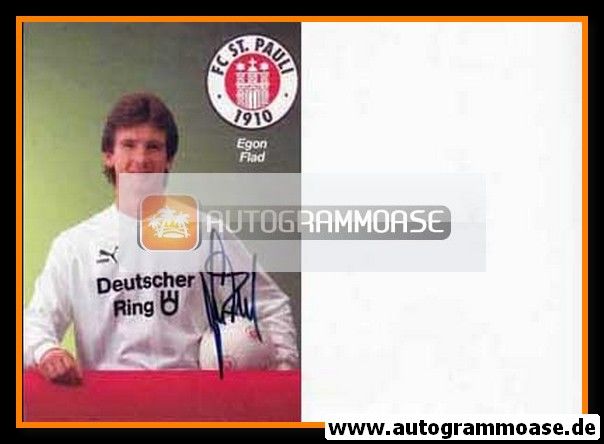 Autogramm Fussball | FC St. Pauli | 1989 | Egon FLAD