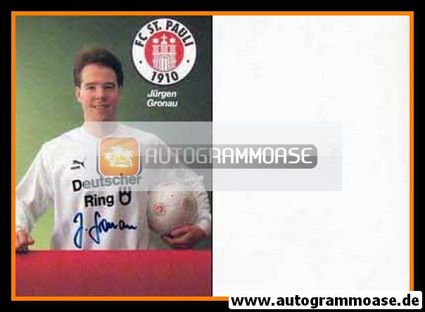 Autogramm Fussball | FC St. Pauli | 1989 | Jürgen GRONAU