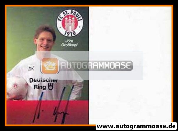 Autogramm Fussball | FC St. Pauli | 1989 | Jörn GROSSKOPF