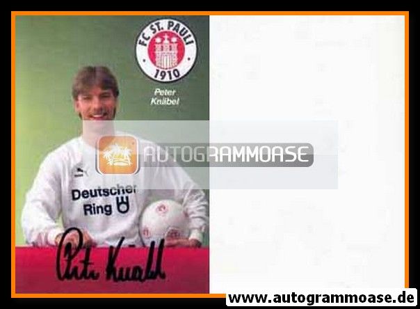 Autogramm Fussball | FC St. Pauli | 1989 | Peter KNÄBEL