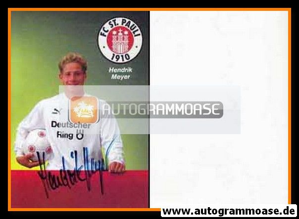 Autogramm Fussball | FC St. Pauli | 1989 | Hendrik MEYER