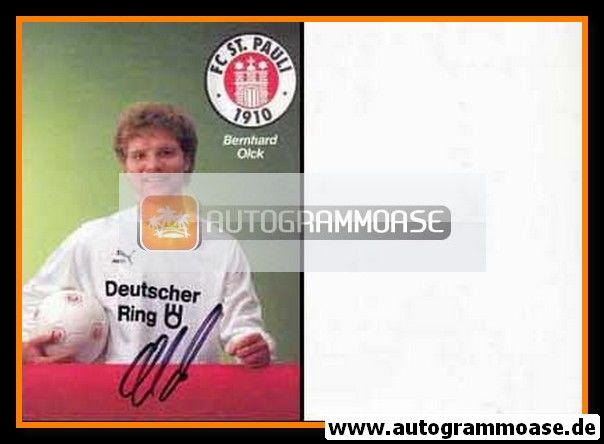 Autogramm Fussball | FC St. Pauli | 1989 | Bernhard OLCK