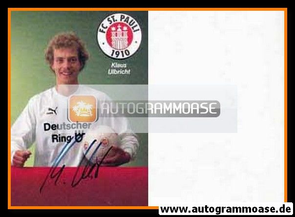 Autogramm Fussball | FC St. Pauli | 1989 | Klaus ULBRICHT