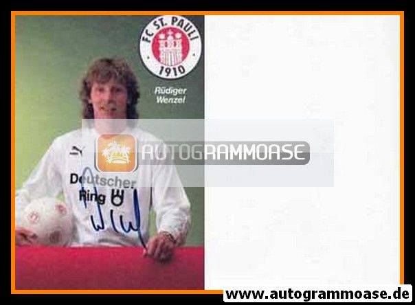 Autogramm Fussball | FC St. Pauli | 1989 | Rüdiger WENZEL