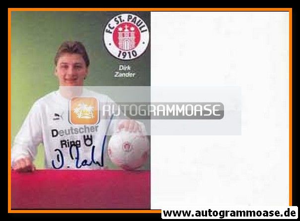 Autogramm Fussball | FC St. Pauli | 1989 | Dirk ZANDER