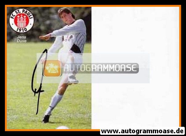Autogramm Fussball | FC St. Pauli | 1990 | Jens DUVE