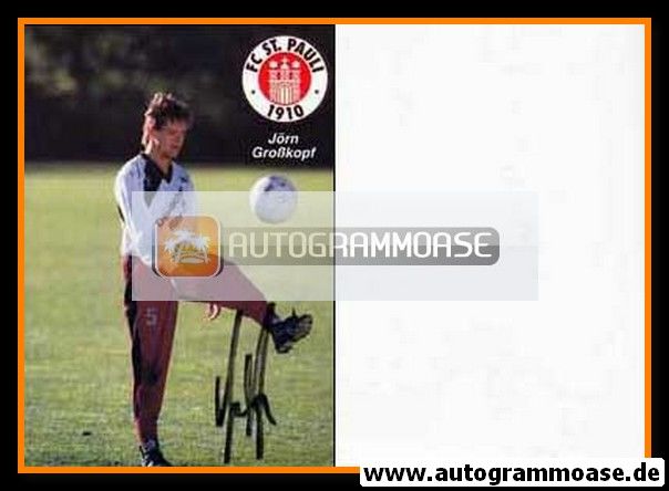 Autogramm Fussball | FC St. Pauli | 1990 | Jörn GROSSKOPF