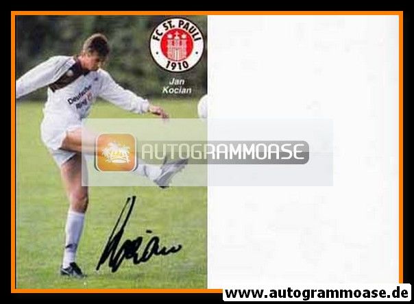Autogramm Fussball | FC St. Pauli | 1990 | Jan KOCIAN