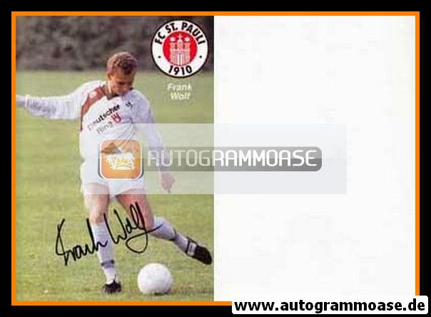 Autogramm Fussball | FC St. Pauli | 1990 | Frank WOLF