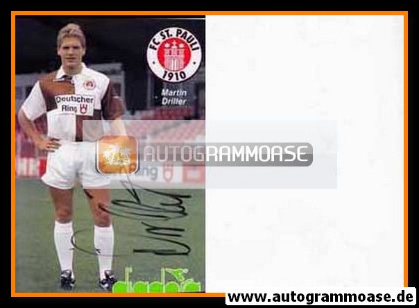 Autogramm Fussball | FC St. Pauli | 1991 | Martin DRILLER