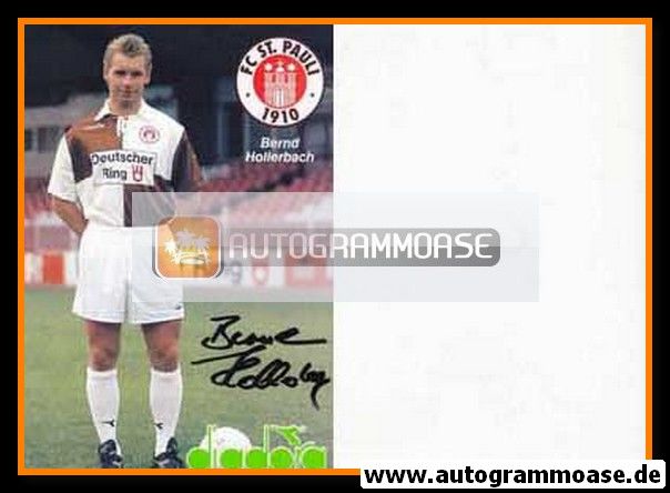 Autogramm Fussball | FC St. Pauli | 1991 | Bernd HOLLERBACH