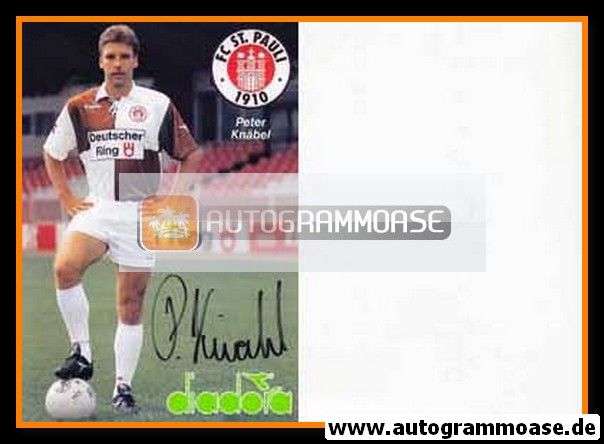 Autogramm Fussball | FC St. Pauli | 1991 | Peter KNÄBEL