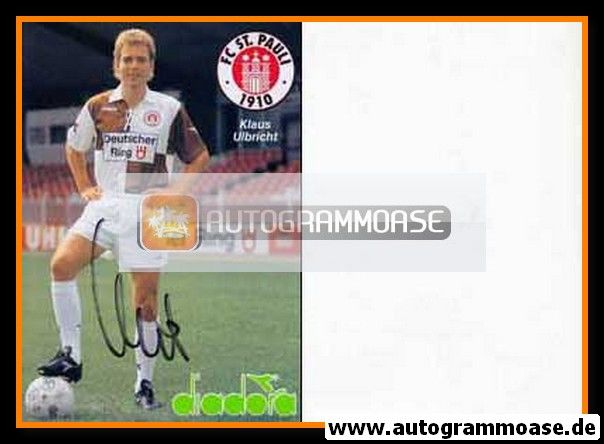 Autogramm Fussball | FC St. Pauli | 1991 | Klaus ULBRICHT