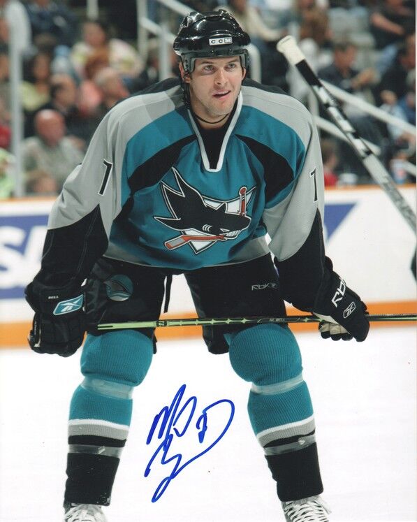 Autogramm Eishockey | USA | San Jose | Mark BELL | 2000er Foto (Spielszene Color XL) 2