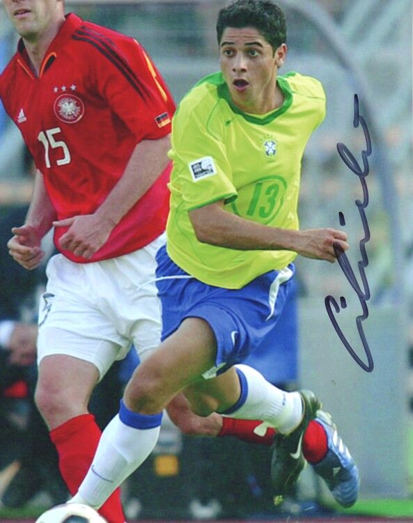 Autogramm Fussball | Brasilien | 2005 Foto | CICINHO (Spielszene Color XL) DFB