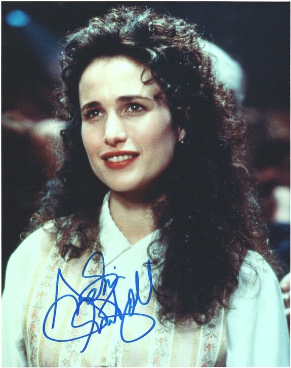 Autogramm Film (USA) | Andie MacDOWELL | 1993 Foto (Portrait Color XL) "Groundhog Day"