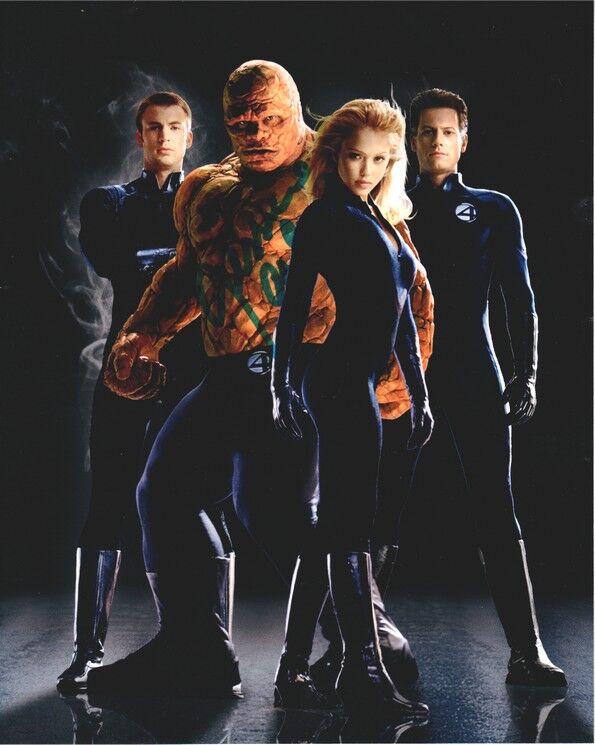 Autogramm Film (USA) | Jessica ALBA | 2005 Foto (Gruppenbild Color XL) "Fantastic Four"