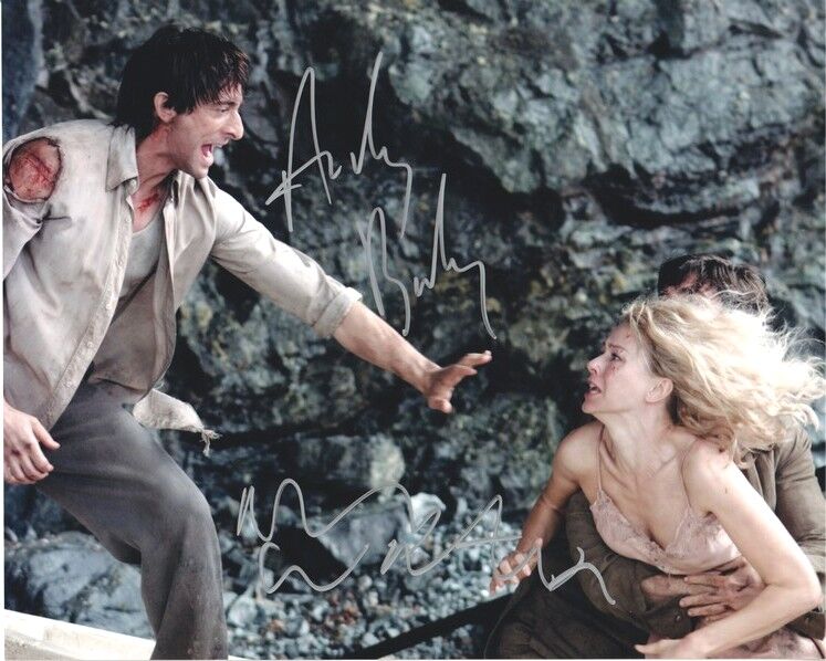Autogramme Film (USA) | Adrien BRODY + Naomi WATTS | 2005 Foto (Filmszene Color XL) "King Kong"