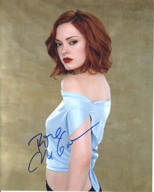 Autogramm Film (USA) | Rose McGOWAN | 2002 Foto (Portrait Color XL) "Charmed"