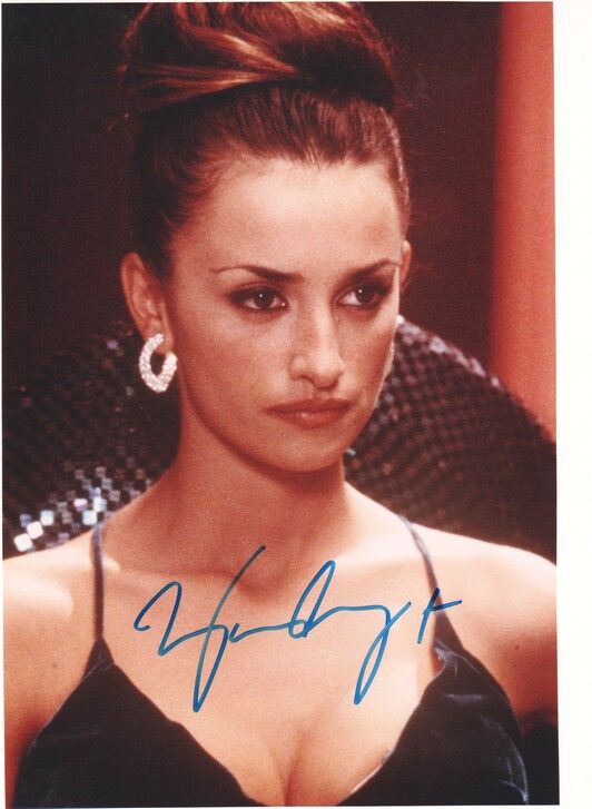 Autogramm Film (ESP) | Penelope CRUZ | 2001 Foto (Portrait Color XL) "Blow"