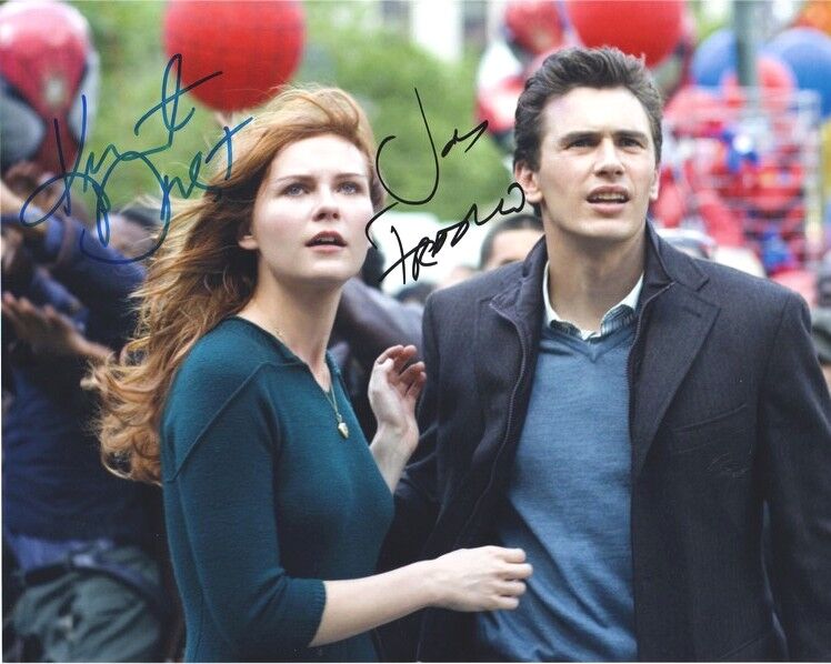 Autogramme Film (USA) | Kirsten DUNST + James FRANCO | 2007 Foto (Filmszene Color XL) "Spider Man 3"