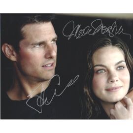 Autogramme Film (USA) | Michelle MONAGHAN + Tom CRUISE | 2006 Foto (Portrait Color XL) "Mission Impossible 3"