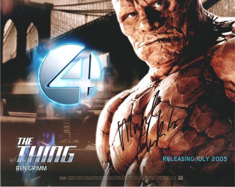 Autogramm Film (USA) | Michael CHIKLIS | 2005 Foto (Filmposter Color XL) "The Thing"