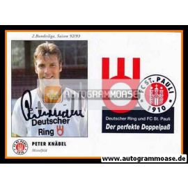 Autogramm Fussball | FC St. Pauli | 1992 | Peter KNÄBEL
