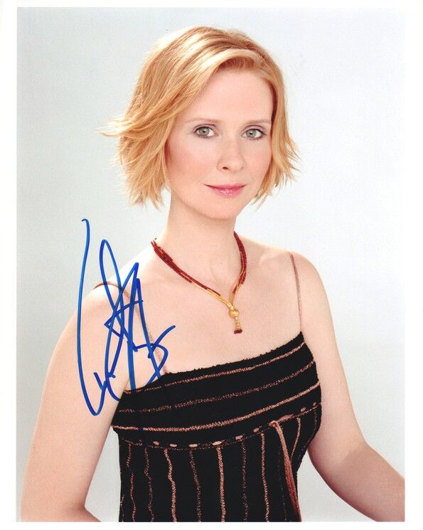 Autogramm Film (USA) | Cynthia NIXON | 2002 Foto (Portrait Color XL) "Sex And The City"