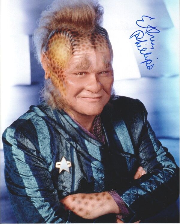 Autogramm Film (USA) | Ethan PHILLIPS | 1990er Foto (Portrait Color XL) "Star Trek"