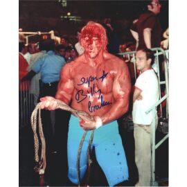 Autogramm Wrestling | Superstar BILLY GRAHAM | 1970er Foto (Kampfszene Color XL)
