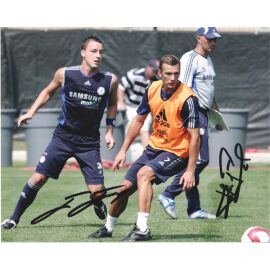 Autogramme Fussball | FC Chelsea | 2000er Foto | Andriy SHEVCHENKO + John TERRY (Training Color XL)