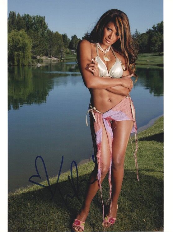 Autogramm Film / Model (USA) | Traci BINGHAM | 2003 Foto (Portrait Color XL) Maxime SEXY
