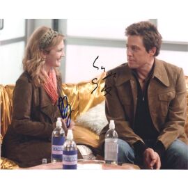 Autogramme Film (USA) | Drew BARRYMORE + Hugh GRANT | 2007 Foto (Filmszene Color XL) "Music Lyrics"