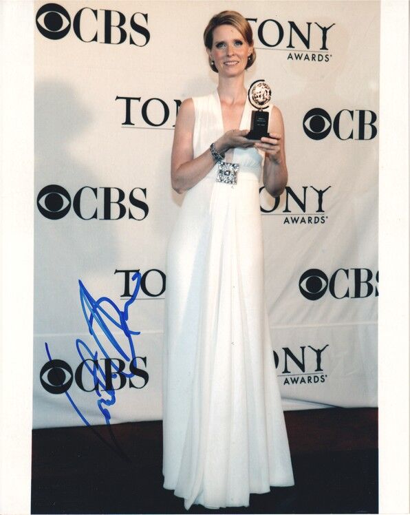 Autogramm Film (USA) | Cynthia NIXON | 2006 Foto (Portrait Color XL) Tony Awards