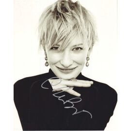 Autogramm Film (AUS) | Cate BLANCHETT | 2007 Foto (Portrait SW XL) Ent. Weekly
