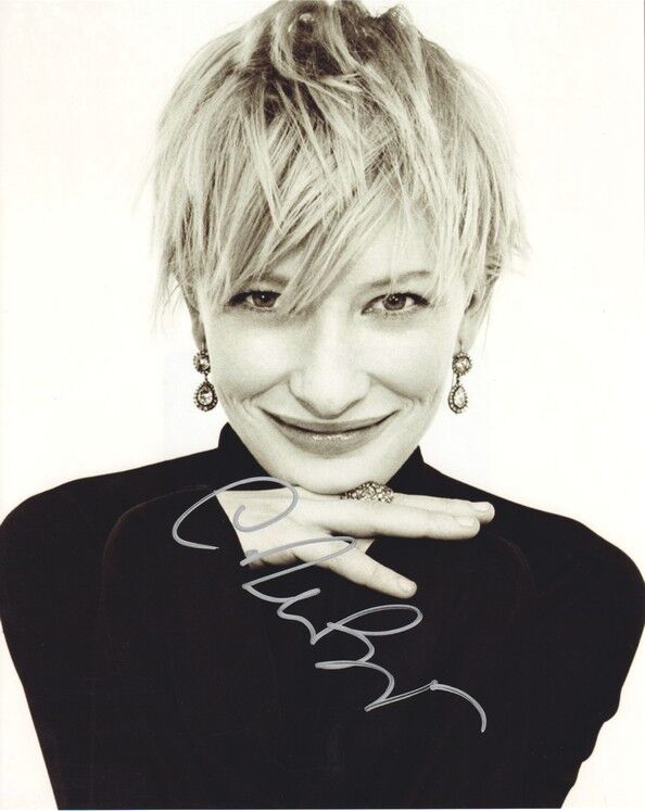 Autogramm Film (AUS) | Cate BLANCHETT | 2007 Foto (Portrait SW XL) Ent. Weekly