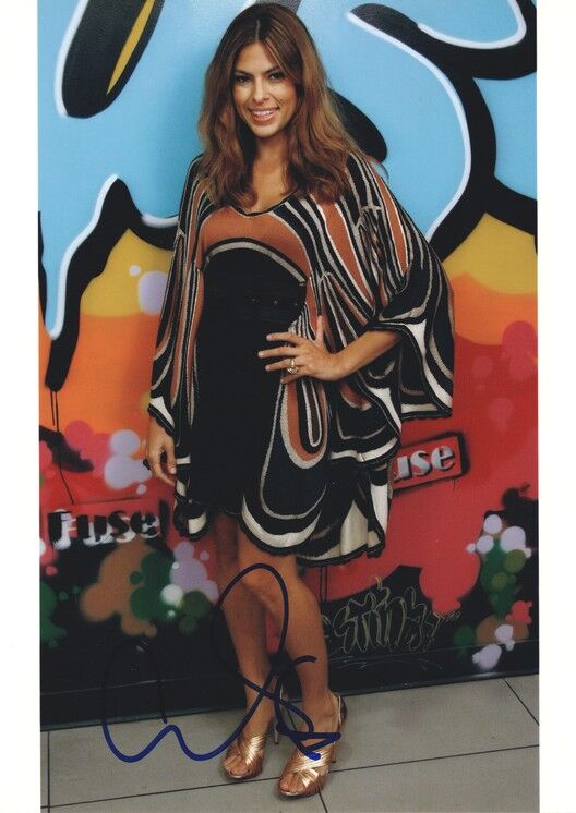 Autogramm Film (USA) | Eva MENDES | 2007 Foto (Portrait Color XL) The Sauce
